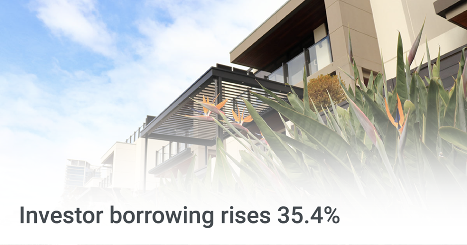 Investor borrowing rises 35.4%